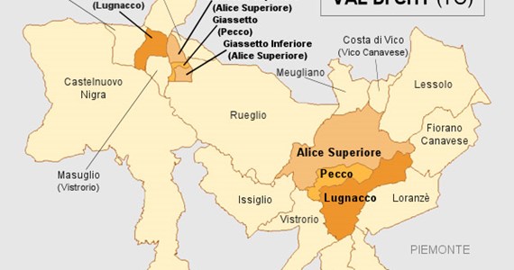 I borghi di Alice, Lugnacco e Pecco ed il territorio
